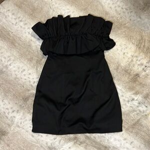 ✨NWT✨ DO + BE | Strapless Ruffle Little Black Dress